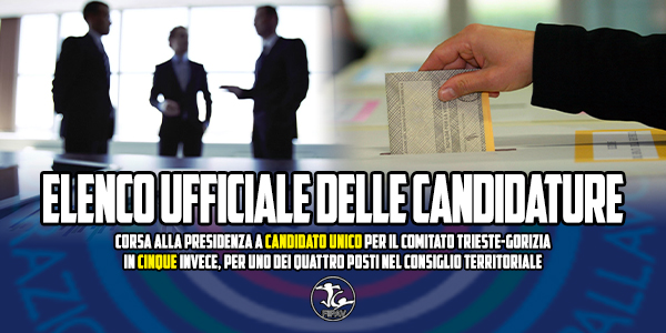 UFFICIALE L'ELENCO DEI CANDIDATI PER IL CONSIGLIO 2025-28